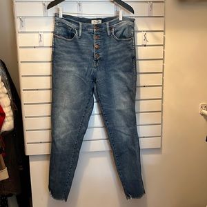 Madewell jeans 10” high-rise skinny size 32 tall